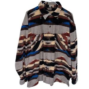 Guide Gear Southwestern Aztec Pattern Fleece Shirt Jacket XL‎ Shacket Multicolor